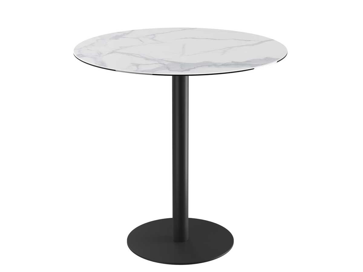 Bar table Orlando ceramic marble look black 100