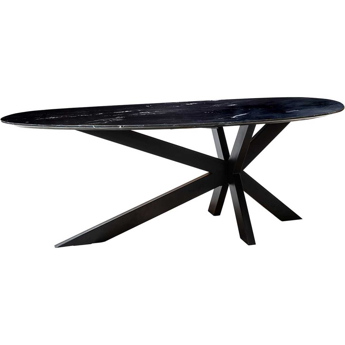 Dining table Trocadero marble black 220x100