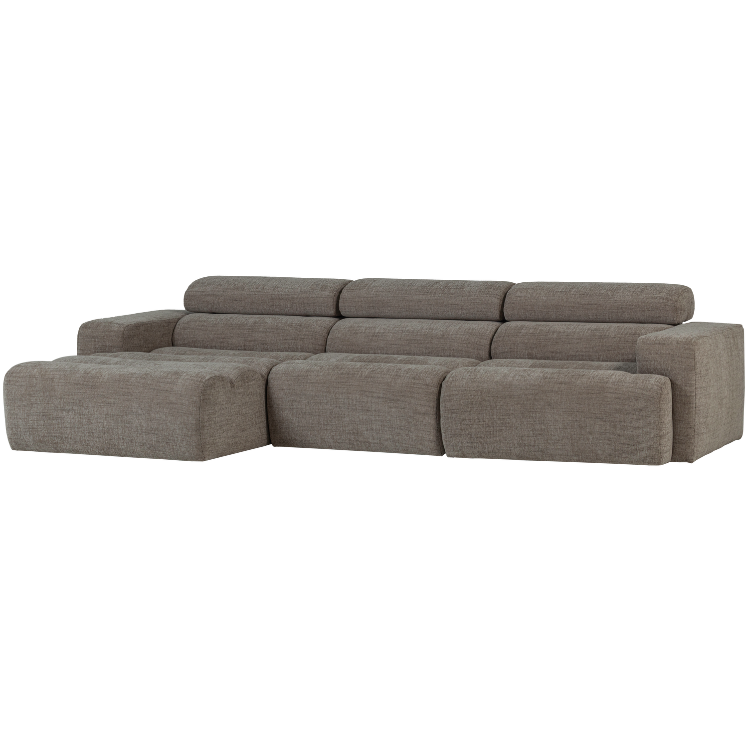 Novi corner sofa longchair left melange grey 300x173