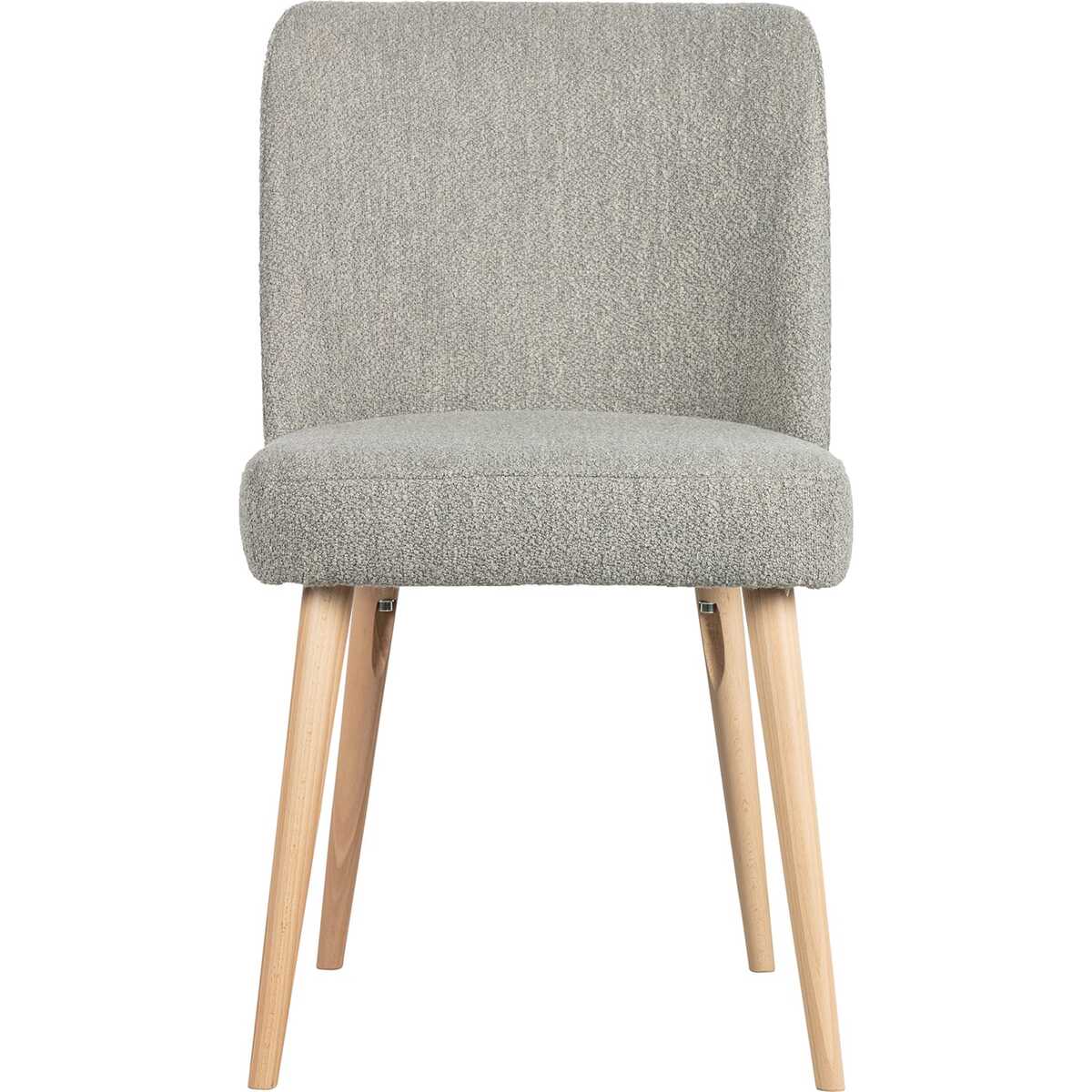 Dining chair Force Bouclé grey