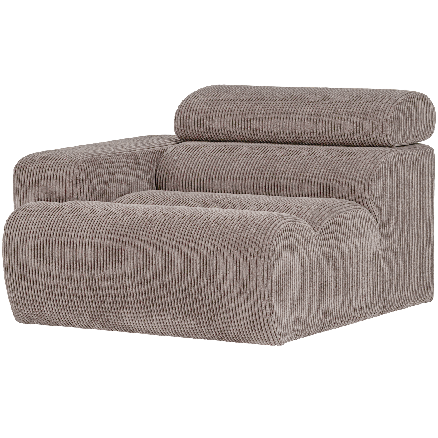 Sofa element Novi 1-seat arm left Cord sand