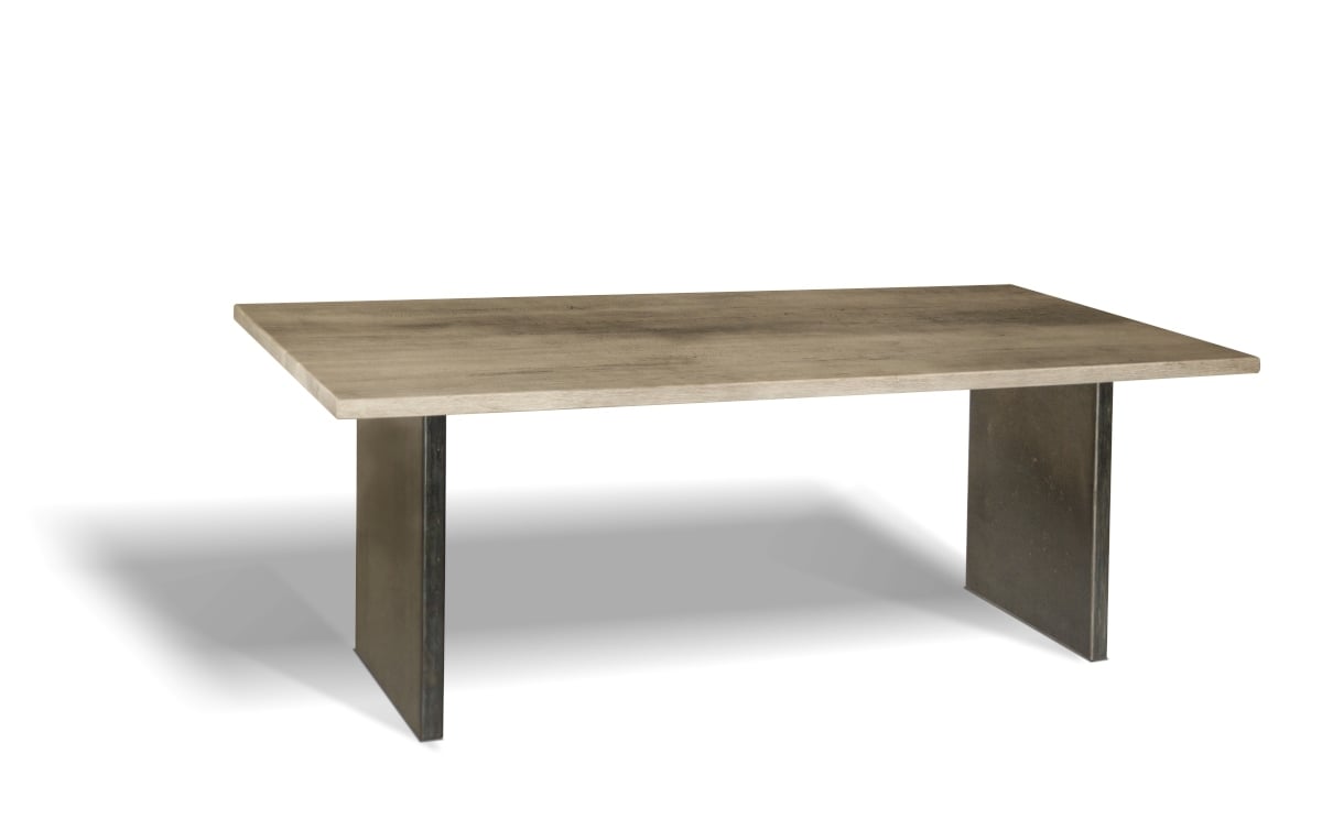 Solid wood table Grenoble (2+2) Pole Gray 220x100