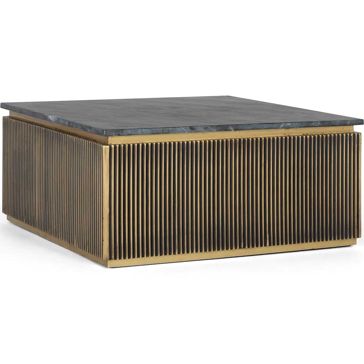 Coffee table Manhatten mango wood bronze 90