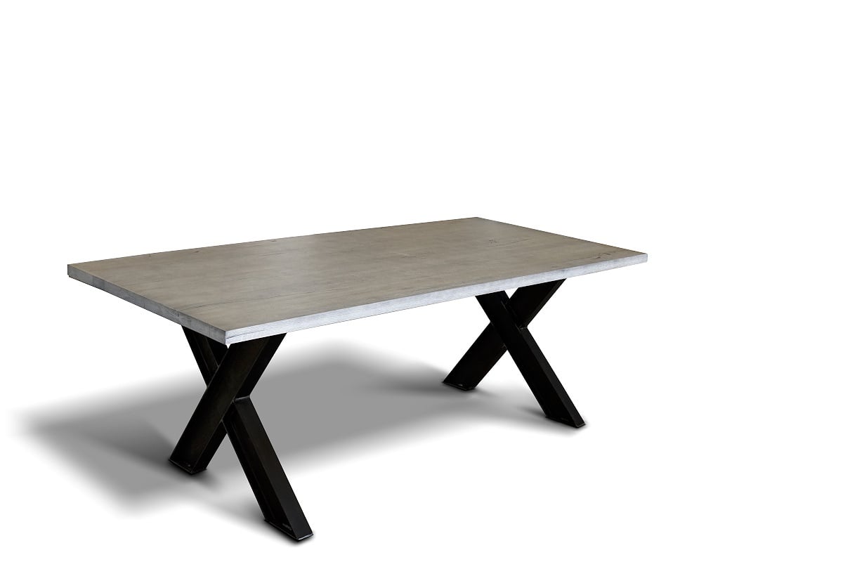Solid wood table Toulon (3+3) Pole Gray 260x100