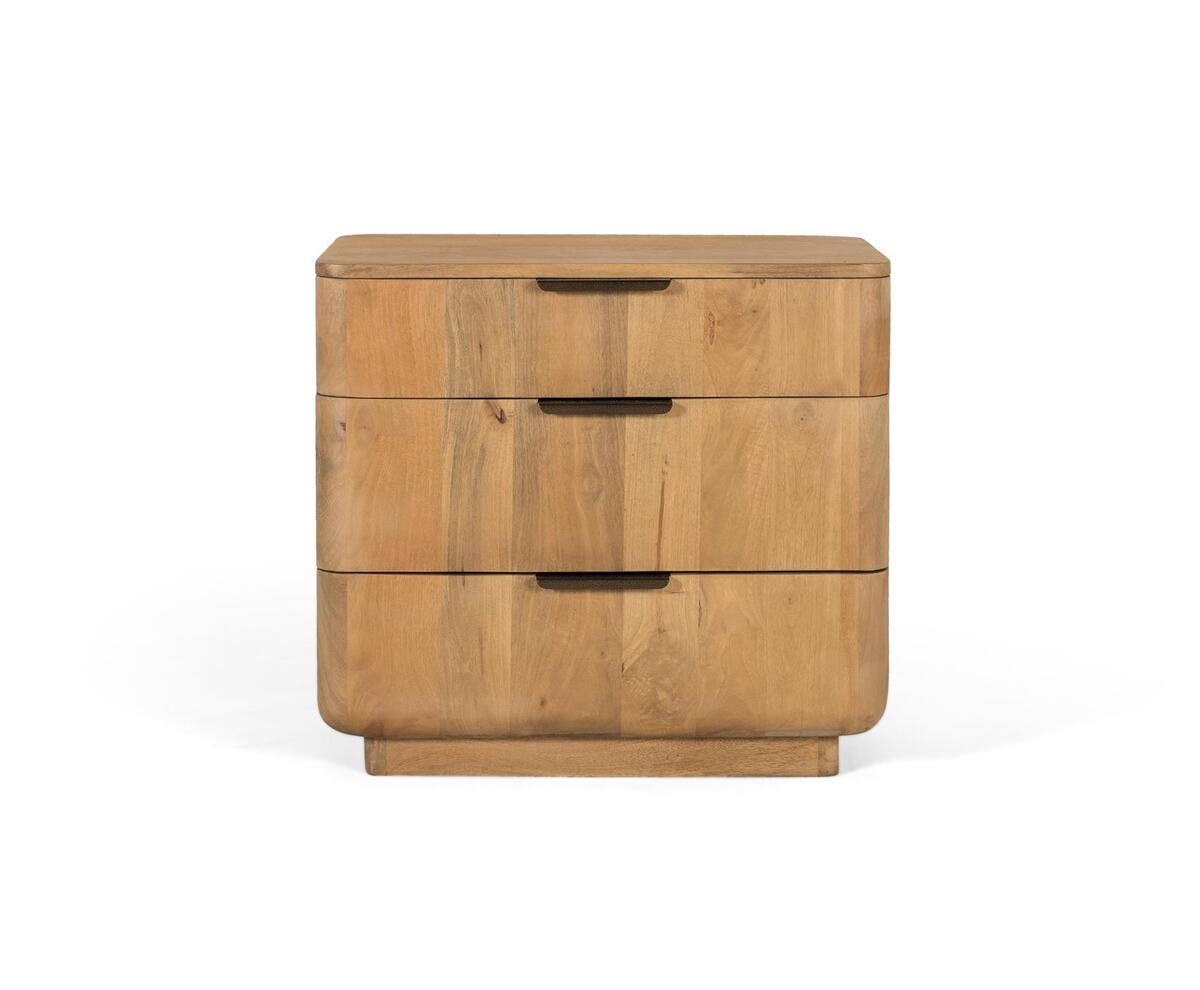 Comodino Elian II in legno di mango 66x60