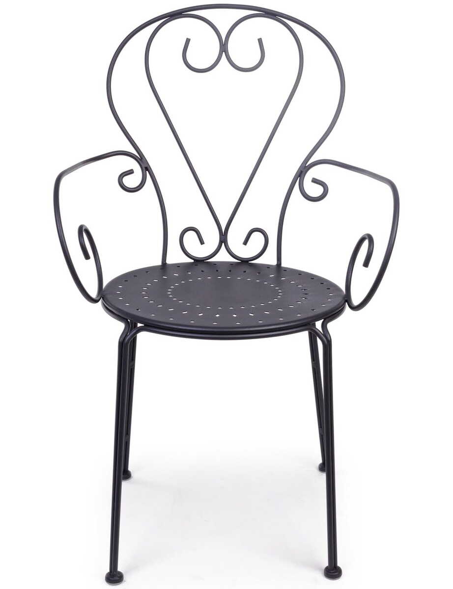 Garden armchair Etienne dark grey