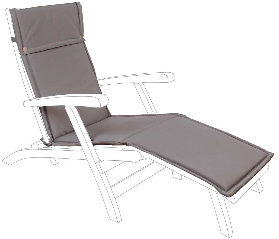Cushion chocolate deckchair
