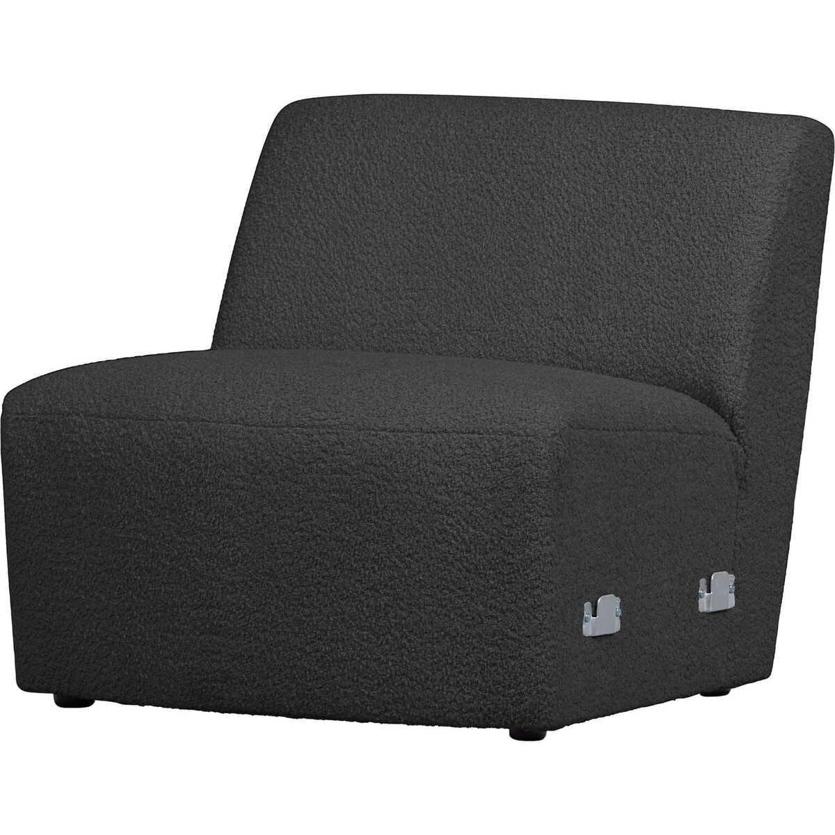 Sofa element Coco 1-seater bouclé dark grey