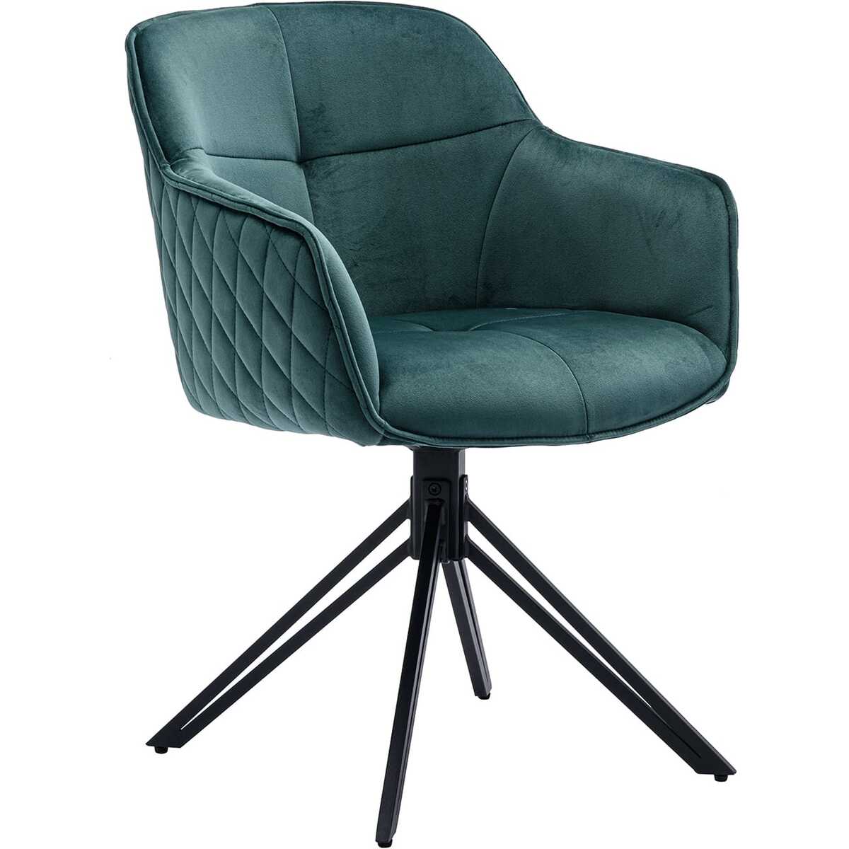 Dining chair with armrests Zubstix green