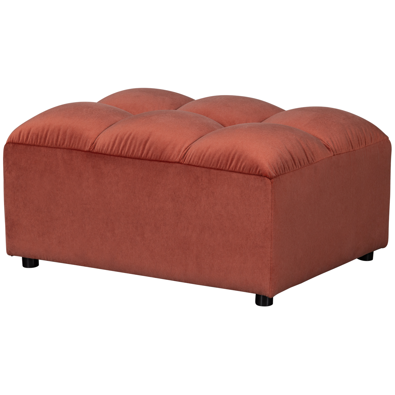 Tabouret Allure Washed Velvet blush