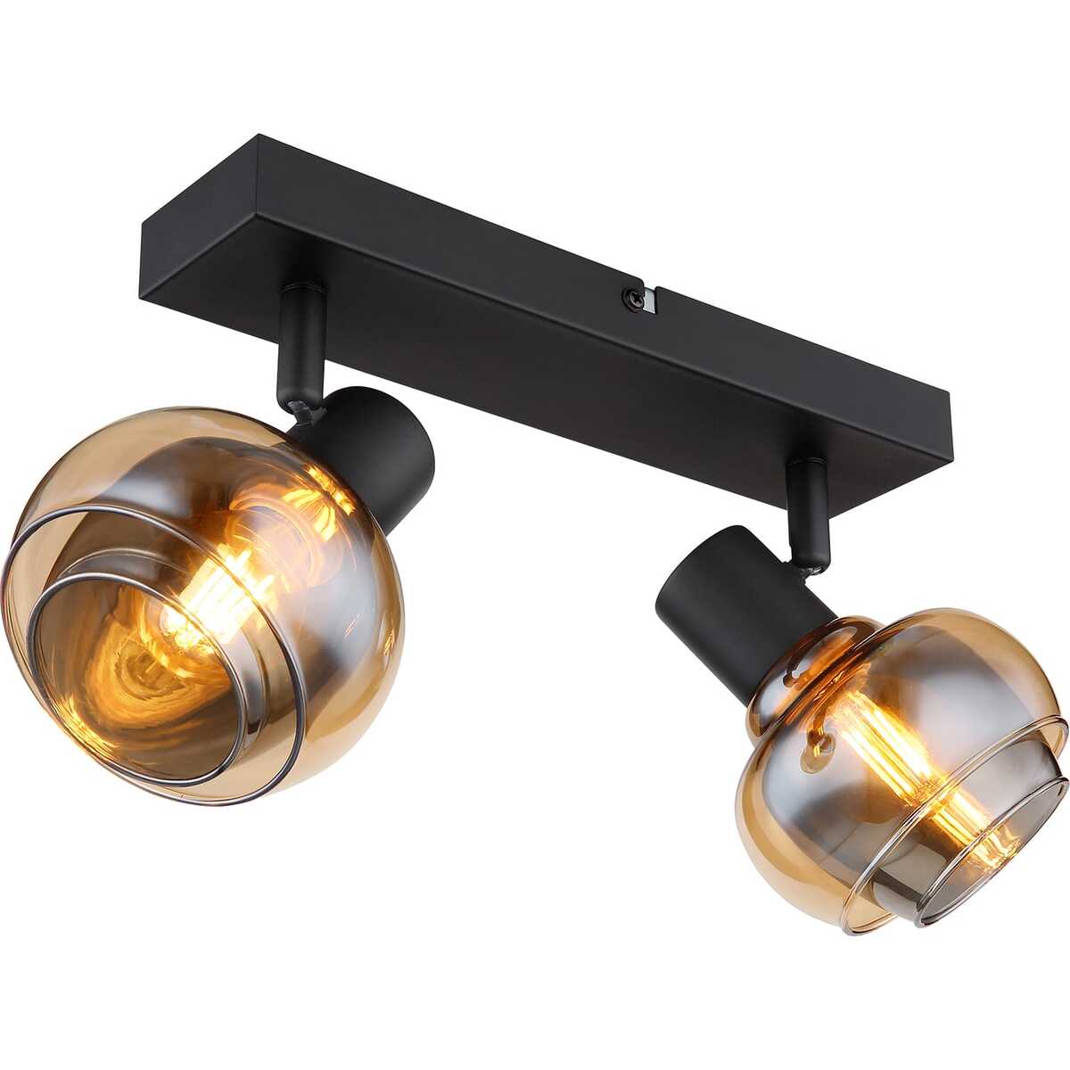 Spotlight Tokki metal black matt 2xE14