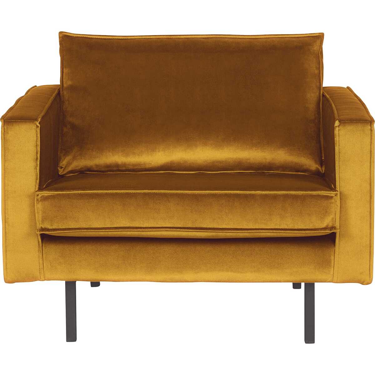 Fauteuil Rodeo Velvet Ocker